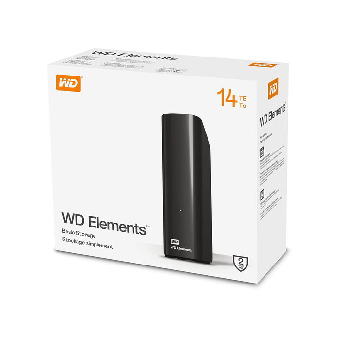 Disque Dur Externe Western Digital Elements Desktop Noir 14 TB