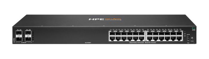 HPE Aruba CX 6100 24G 4SFP+ Switch 24 ports RJ-45 PoE HPE Aruba CX 6100 24G 4SFP+ Switch 24 ports RJ-45 PoE
