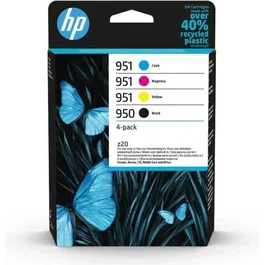 HP Cartouches d'encre authentiques 950/951 Pack de 4 (Noir, Cyan, Magenta, Jaune) pour imprimante OfficeJet Pro 8600