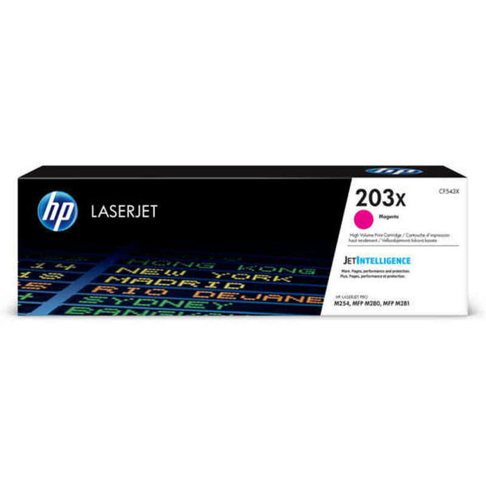 HP Toner 203X Magenta XL CF543X pour Color LaserJet Pro M254, M280, M281 HP Toner 203X Magenta XL CF543X pour Color LaserJet Pro M254, M280, M281