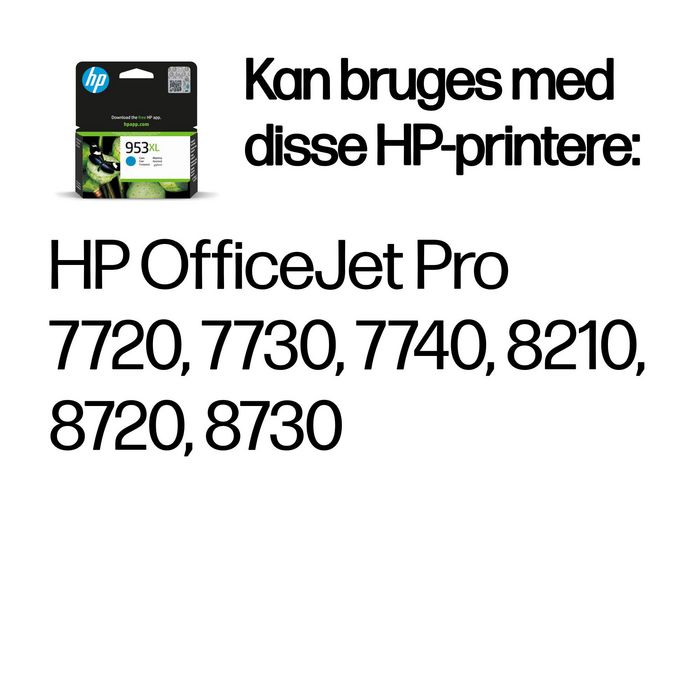HP 953XL Cartouche d'encre Cyan haute capacité