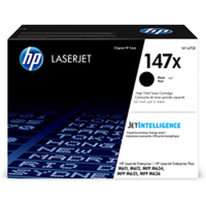 HP Toner 147X / W1470X Noir haute capacité XL pour imprimantes laser