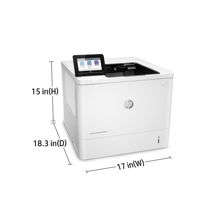 HP LaserJet Enterprise M611dn - Imprimante Laser Noire Réseau, 65 ppm, A4, 1200 x 1200 dpi, 512 Mo, JetIntelligence HP LaserJet Enterprise M611dn - Imprimante Laser Noire Réseau, 65 ppm, A4, 1200 x 1200 dpi, 512 Mo, JetIntelligence