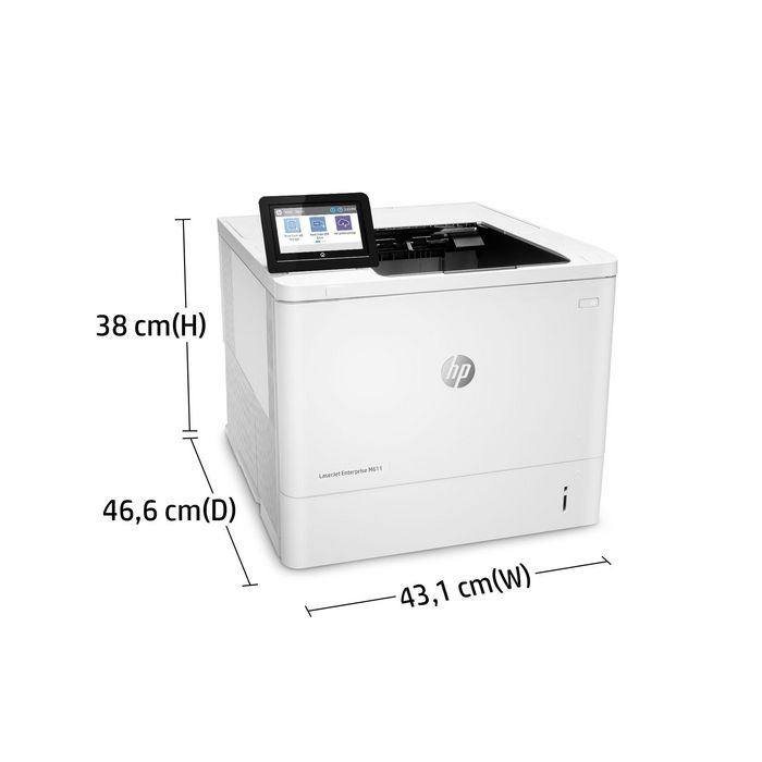 HP LaserJet Enterprise M611dn - Imprimante Laser Noire Réseau, 65 ppm, A4, 1200 x 1200 dpi, 512 Mo, JetIntelligence HP LaserJet Enterprise M611dn - Imprimante Laser Noire Réseau, 65 ppm, A4, 1200 x 1200 dpi, 512 Mo, JetIntelligence