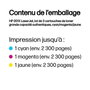 HP 201X CF253XM Pack de 3 Cartouches de Toner (Cyan, Magenta, Jaune) haute capacité