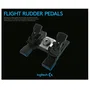 Logitech G Saitek Pro Flight Rudder Pedals - Pédalier de direction filaire pour simulateur de vol PC - Contrôle précis de la gouverne et freins différentiels - Noir