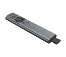 Logitech Spotlight - Télécommande de présentation avancée avec pointeur, liaison Bluetooth et USB, compatible PowerPoint/Keynote
