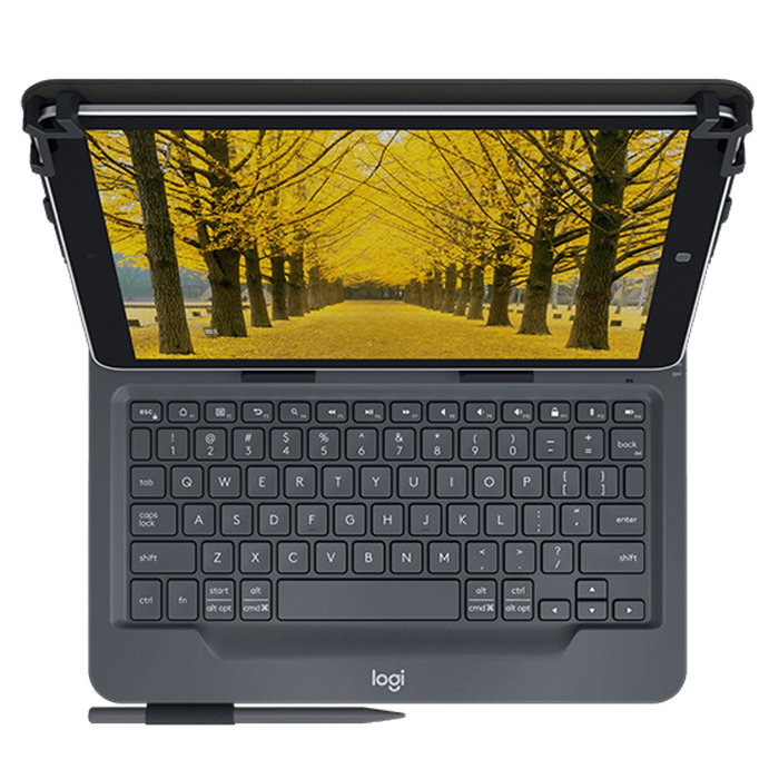 Logitech 920-008336 Folio Universal Clavier Bluetooth pour Tablette 9-10 Pouces Étui avec Protection iPad Android Windows