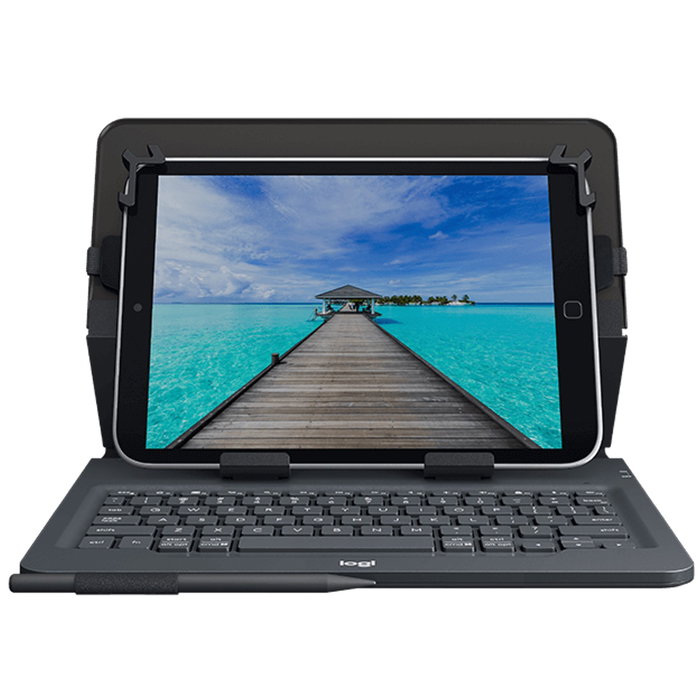 Logitech 920-008336 Folio Universal Clavier Bluetooth pour Tablette 9-10 Pouces Étui avec Protection iPad Android Windows