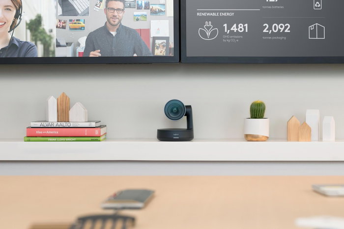 Logitech Rally, Caméra Web 4K UHD, Zoom HD 15x, Noir