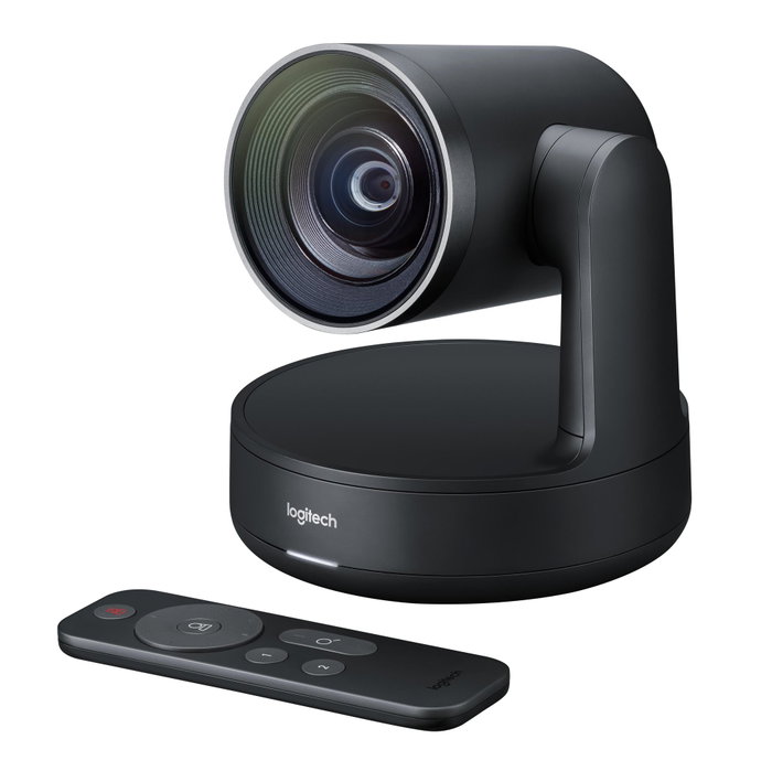 Logitech Rally, Caméra Web 4K UHD, Zoom HD 15x, Noir