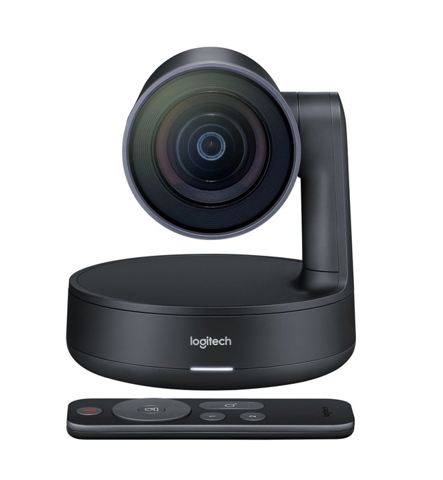 Logitech Rally, Caméra Web 4K UHD, Zoom HD 15x, Noir