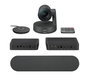 Logitech Rally - Système vidéoconférence professionnel USB/HDMI avec caméra 4K PTZ, audio modulaire et technologies RightSense pour salles de réunion