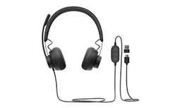 Logitech Zone Wired UC, Casque USB-C avec adaptateur USB-A