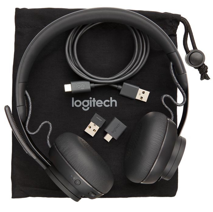 Logitech BRIO/Zone Wireless Kit - Webcam 4K et Casque Bluetooth 5.0 avec Réduction de Bruit, Certification Entreprise, Charge Qi