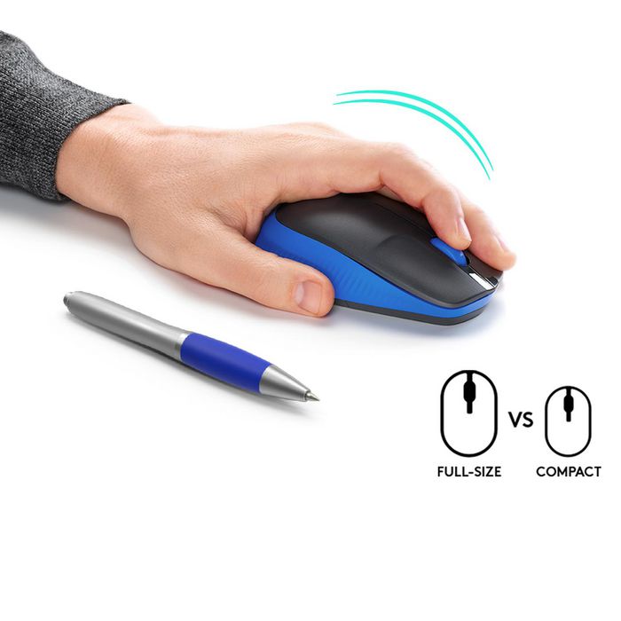 Logitech M190 Souris sans fil ergonomique pour PC, 1000 DPI, autonomie 18 mois, connexion jusqu'à 10 m, avec récepteur USB, pile AA incluse Logitech M190 Souris sans fil ergonomique pour PC, 1000 DPI, autonomie 18 mois, connexion jusqu'à 10 m, avec récepteur USB, pile AA incluse