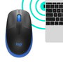Logitech M190 Souris sans fil ergonomique pour PC, 1000 DPI, autonomie 18 mois, connexion jusqu'à 10 m, avec récepteur USB, pile AA incluse