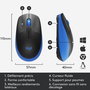 Logitech M190 Souris sans fil ergonomique pour PC, 1000 DPI, autonomie 18 mois, connexion jusqu'à 10 m, avec récepteur USB, pile AA incluse