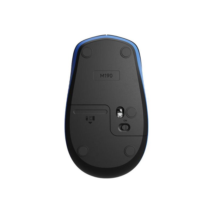 Logitech M190 Souris sans fil Bleu/Noir 1000 DPI
