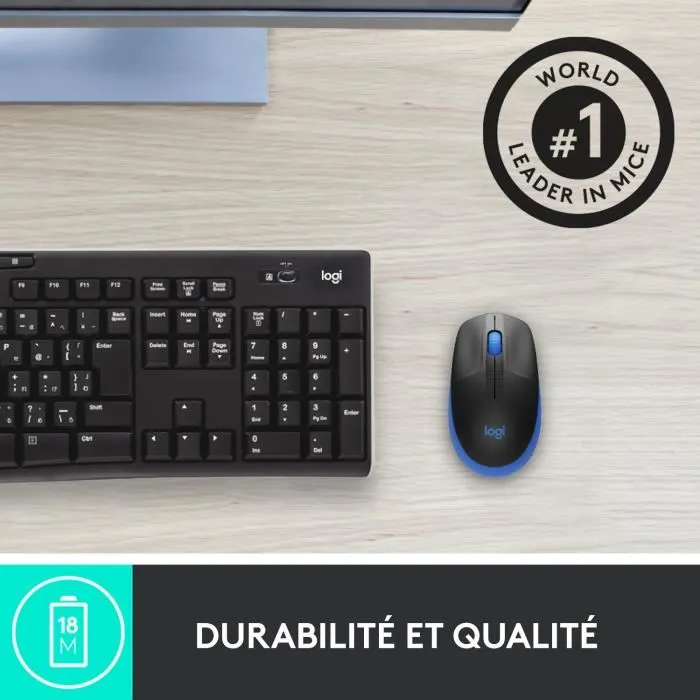 Logitech M190 Bleu Logitech M190 Bleu