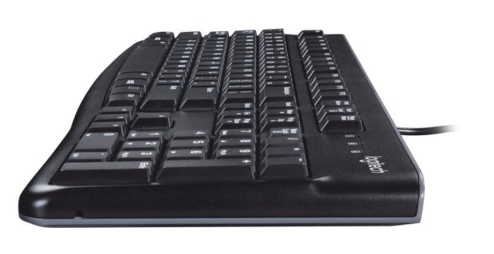 Logitech Clavier USB K120 pour Entreprise - Silencieux, Résistant aux Éclaboussures, Pavé Numérique