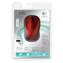 Logitech M235 Souris sans fil optique, compacte et ergonomique, autonomie 1 an, roulette de défilement, rouge