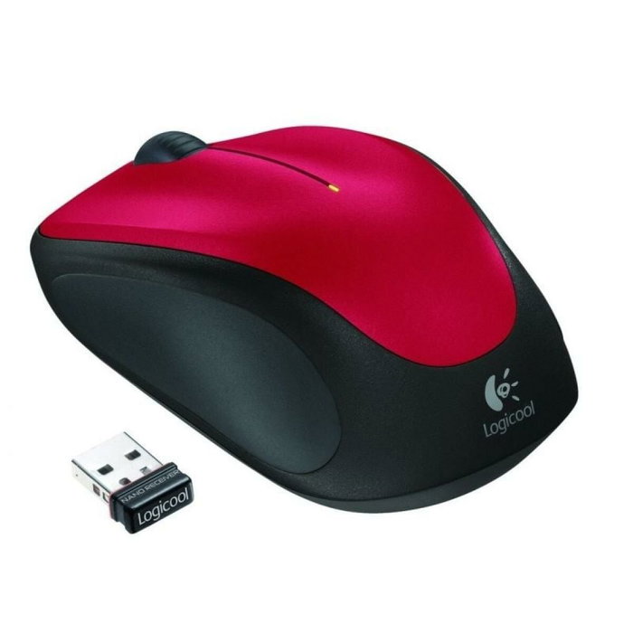 Logitech M235 Souris sans fil Rouge et Noir
