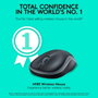 Logitech M185 Souris Sans Fil USB - Noir avec Rétroéclairage - Autonomie de 1 An - Compacte et Ambidextre pour Ordinateur Portable et PC