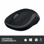 Logitech M185 Souris Sans Fil USB - Noir avec Rétroéclairage - Autonomie de 1 An - Compacte et Ambidextre pour Ordinateur Portable et PC