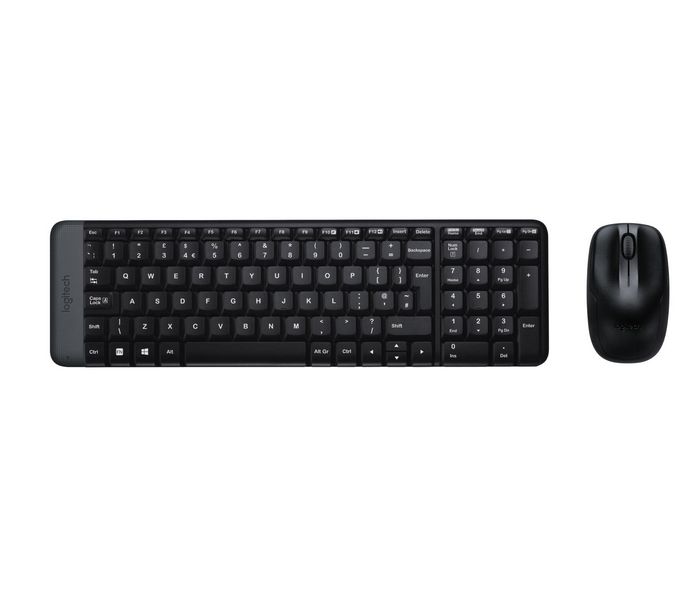 Logitech MK220 - Combo clavier et souris sans fil compact pour Windows - Connexion 2.4 GHz avec récepteur USB Unifying - Souris sans fil - Autonomie 24 mois - Pour PC/Portable