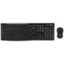 Logitech MK270 - Combo clavier et souris sans fil USB - Clavier silencieux antibactérien avec pavé numérique et souris pour gaucher/droitier - Compatible Windows