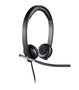Logitech H650e - Casque professionnel USB avec microphone anti-bruit et oreillettes en cuir synthétique pour téléphonie et musique (Certifié Skype for Business)