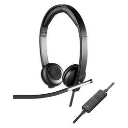 Casques avec Microphone Logitech 981-000519 USB 2.0 Noir Argenté