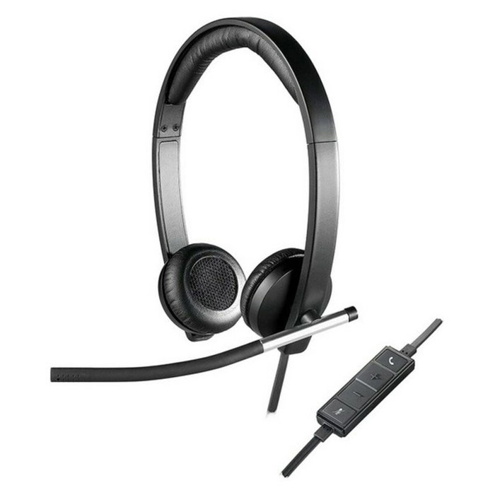 Logitech H650e Casque USB Stéréo Noir et Argent Logitech H650e Casque USB Stéréo Noir et Argent