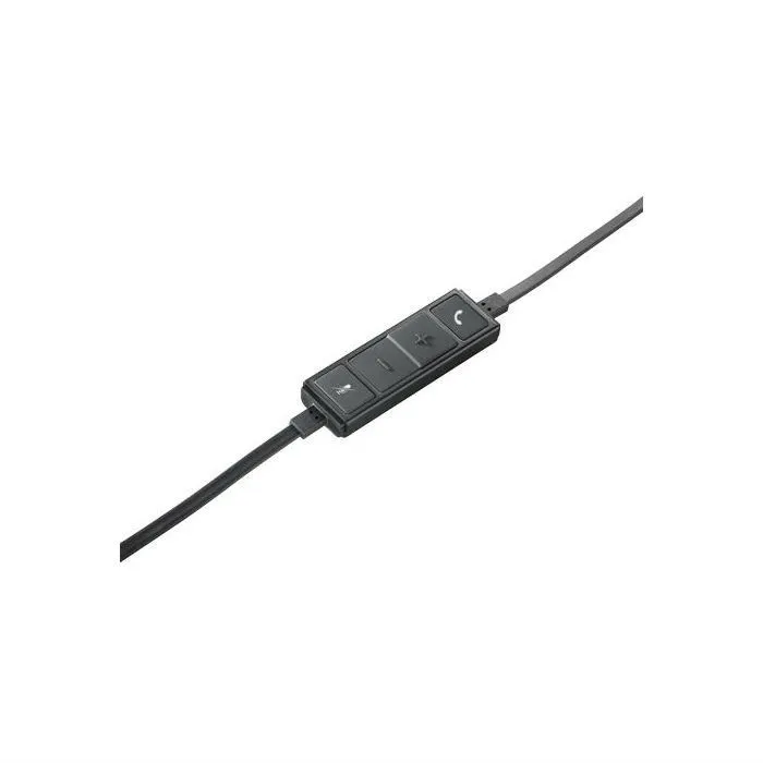 Logitech H650E - Casque filaire USB avec micro stéréo, optimisation Microsoft Lync, commandes d'accès rapide - Noir Logitech H650E - Casque filaire USB avec micro stéréo, optimisation Microsoft Lync, commandes d'accès rapide - Noir