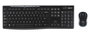 Logitech MK270 - Combo clavier et souris sans fil USB - Clavier silencieux antibactérien avec pavé numérique et souris pour gaucher/droitier - Compatible Windows