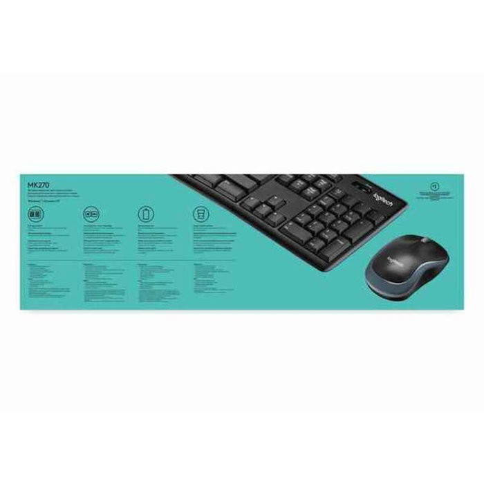 Logitech MK270 Combo clavier et souris sans fil Noir QWERTY