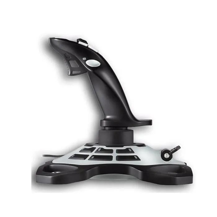 Logitech G Extreme 3D Pro S - Joystick de jeu filaire pour PC et Mac - Prise USB - 12 boutons programmables - Manche rotatif et gâchette rapide - Noir