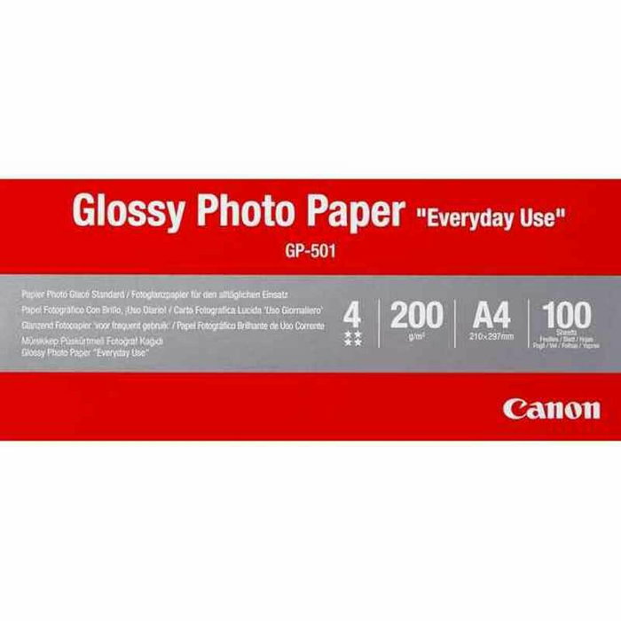 Canon Papier photo Premium Pro Platinum GP-501 / 0775B001 Blanc - Format A4 - Pour imprimantes photo haute qualité