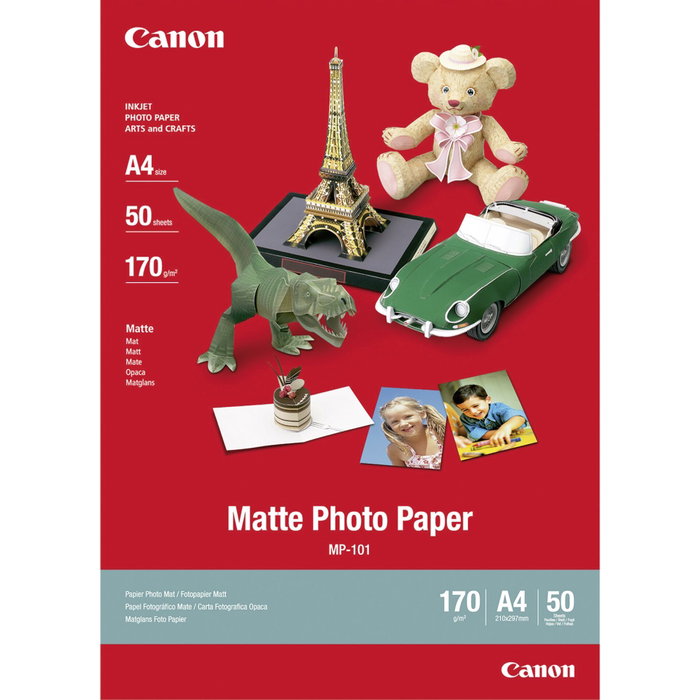 Canon Papier Photo Mat MP-101 A4 170g/m², 50 feuilles Canon Papier Photo Mat MP-101 A4 170g/m², 50 feuilles