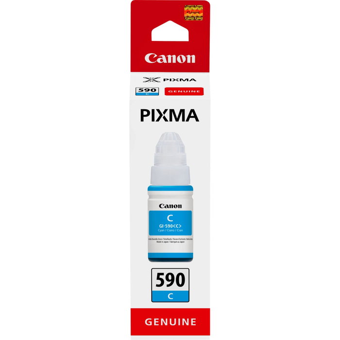 Canon GI-590C Bouteille d'encre Cyan 70 ml Canon GI-590C Bouteille d'encre Cyan 70 ml