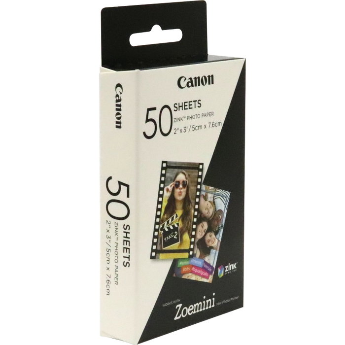 Canon ZP-2030 Papier Photographique ZINK 50 Feuilles 5x7,6cm pour Imprimante Zoemini Canon ZP-2030 Papier Photographique ZINK 50 Feuilles 5x7,6cm pour Imprimante Zoemini