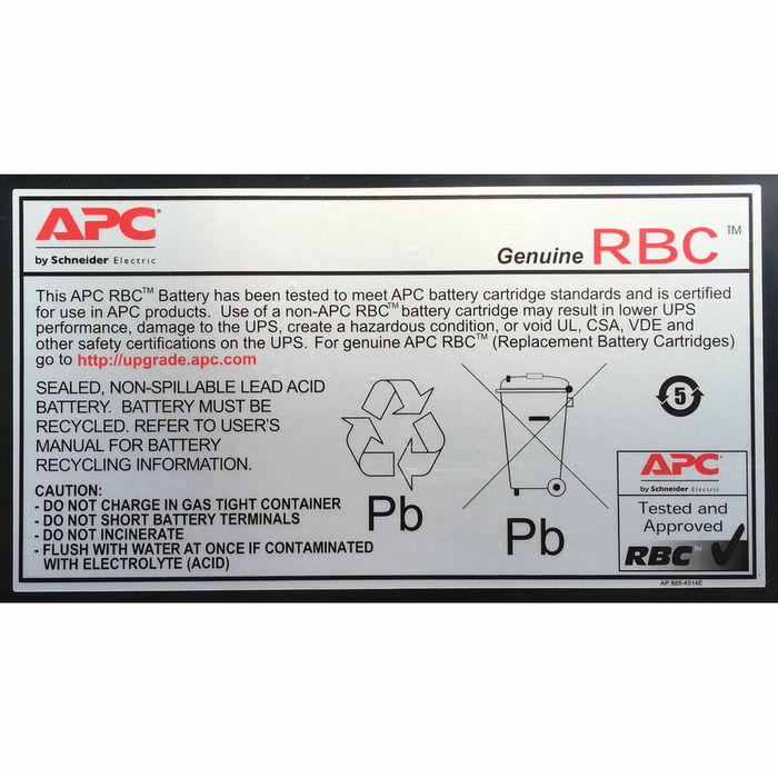 Batterie pour Système d'Alimentation Sans Interruption APC RBC6 Rechange 24 V