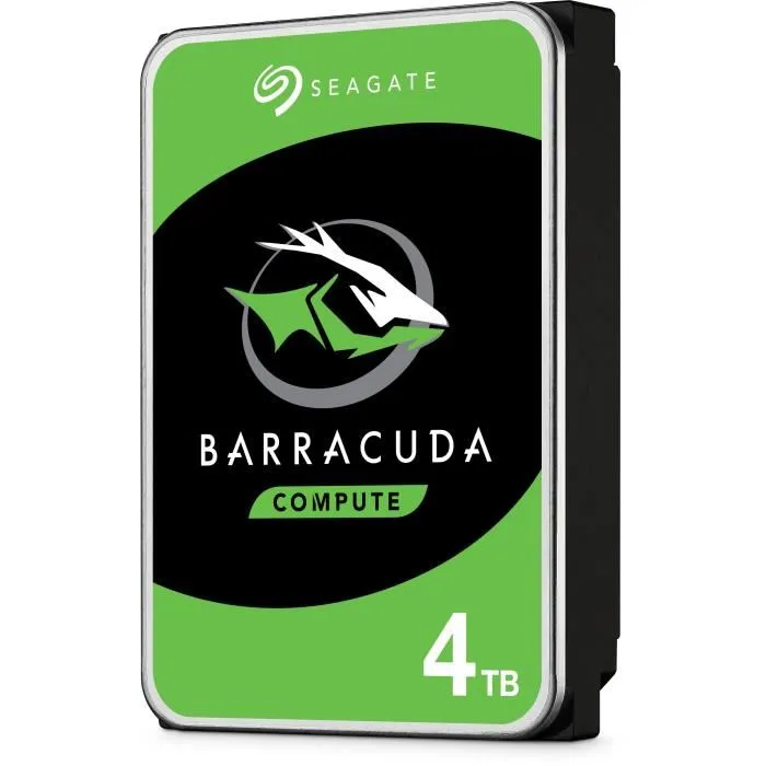 Seagate BarraCuda Disque dur Interne HDD 4To 5400 tr/min 3.5 pouces
