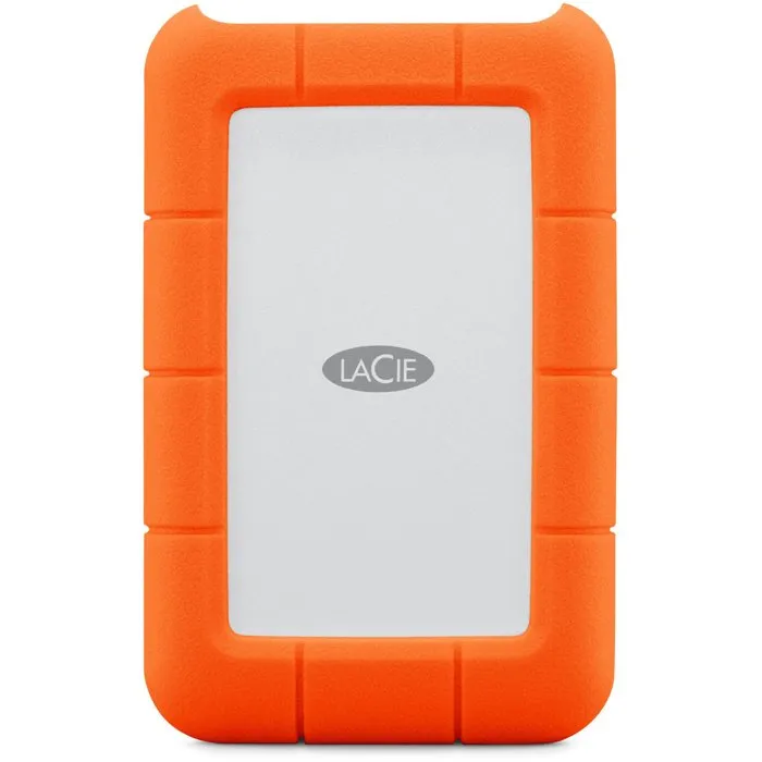 LaCie Disque Dur Externe Rugged Mini STJJ5000400 - 5 To - USB 3.2 Gen 1 - Résistant aux Chocs - Orange