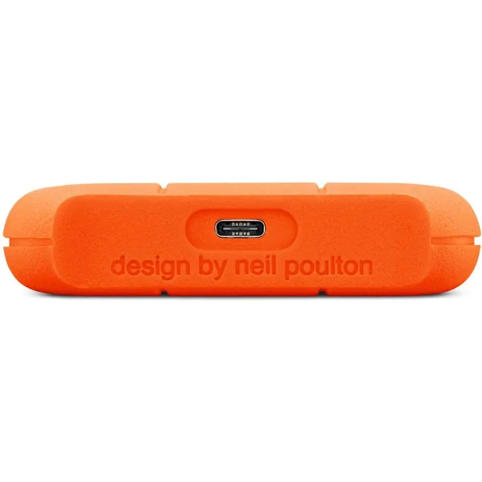 LaCie Disque Dur Externe Rugged Mini STJJ5000400 - 5 To - USB 3.2 Gen 1 - Résistant aux Chocs - Orange