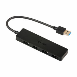 I-TEC Hub USB 3.0 mince avec 4 ports USB 3.0 et câble intégré de 20 cm