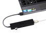 I-tec Hub USB 3.0 Slim 3 Ports + Gigabit Ethernet Adaptateur Advance Series Noir