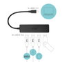 i-tec Hub USB-C Slim 4 Ports USB 3.0 Hub ADVANCE Series - Connexion Ultra-rapide 5 Gbps, Protection Surtension, Compatible MacBook Chromebook Dell XPS