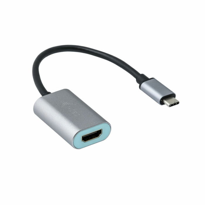 Adaptateur USB-C vers HDMI i-Tec C31METALHDMI60HZ Gris Turquoise 15 cm